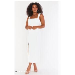 Show Me Your Mumu Eden Midi Dress White NWT Size M – Bridal Season